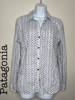 Patagonia Brookgreen Long Sleeve Shirt Women’s Size 8